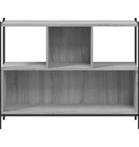 VidaXL Boekenkast 102x28x77,5 cm bewerkt hout grijs sonoma eikenkleur