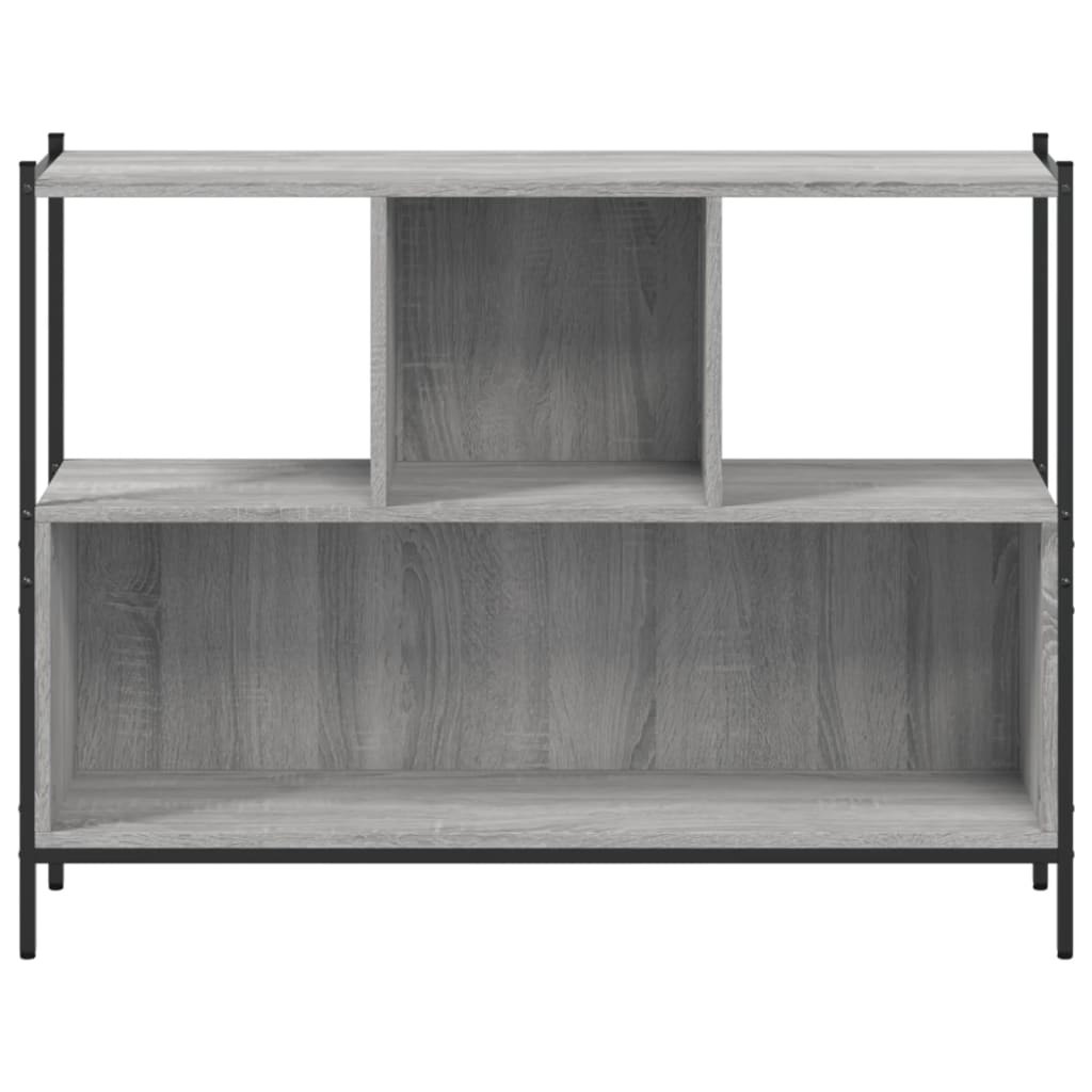 VidaXL Boekenkast 102x28x77,5 cm bewerkt hout grijs sonoma eikenkleur
