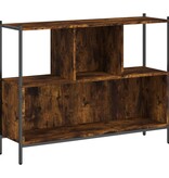 VidaXL Boekenkast 102x28x77,5 cm bewerkt hout gerookt eikenkleurig