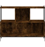 VidaXL Boekenkast 102x28x77,5 cm bewerkt hout gerookt eikenkleurig