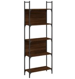 VidaXL Boekenkast 5-laags 60,5x24x166,5 cm bewerkt hout bruineiken