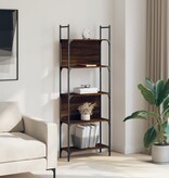 VidaXL Boekenkast 5-laags 60,5x24x166,5 cm bewerkt hout bruineiken