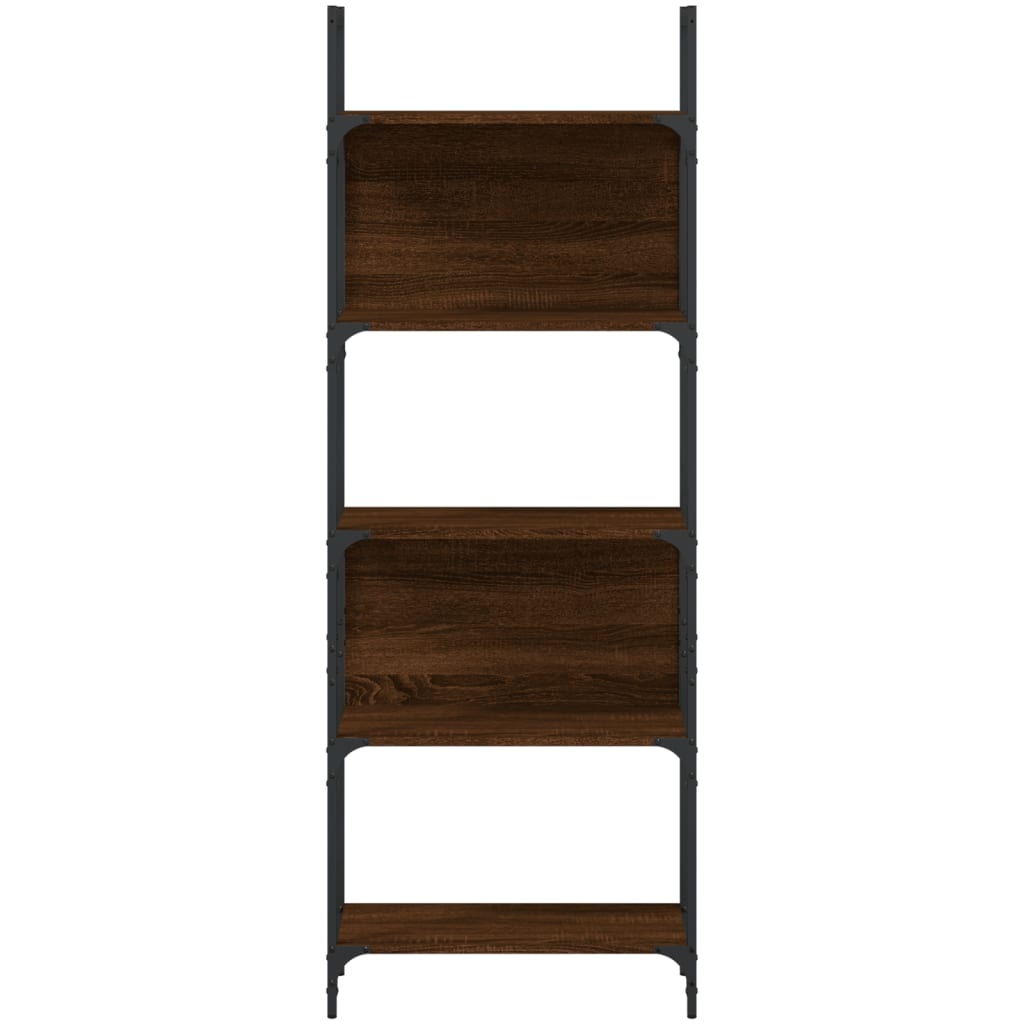 VidaXL Boekenkast 5-laags 60,5x24x166,5 cm bewerkt hout bruineiken