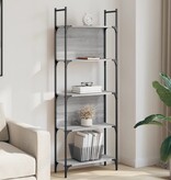 VidaXL Boekenkast 5-laags 60,5x24x166,5 cm bewerkt hout grijs sonoma