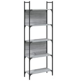 VidaXL Boekenkast 5-laags 60,5x24x166,5 cm bewerkt hout grijs sonoma