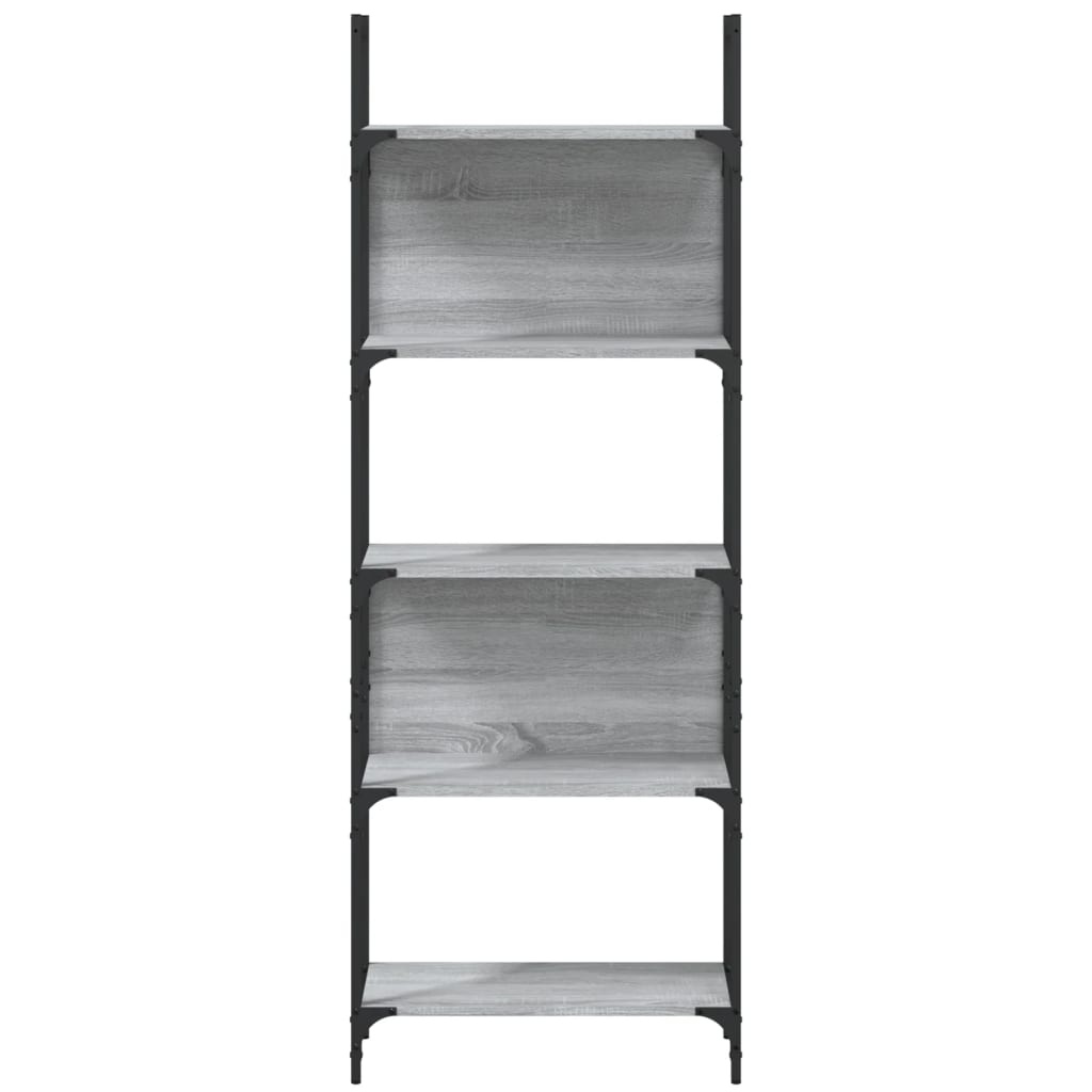 VidaXL Boekenkast 5-laags 60,5x24x166,5 cm bewerkt hout grijs sonoma