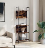 VidaXL Boekenkast 5-laags 60,5x24x166,5 cm bewerkt hout gerookt eiken