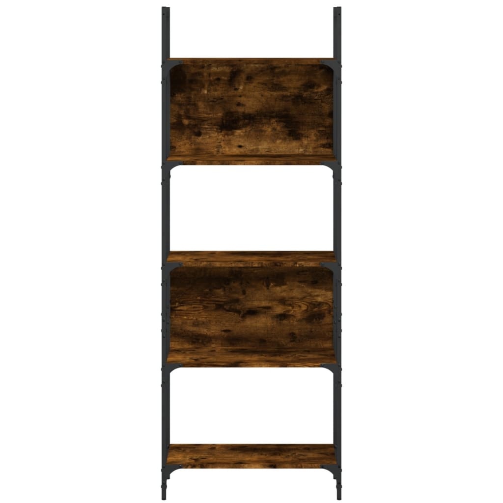 VidaXL Boekenkast 5-laags 60,5x24x166,5 cm bewerkt hout gerookt eiken