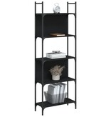 VidaXL Boekenkast 5-laags 60,5x24x166,5 cm bewerkt hout zwart
