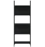 VidaXL Boekenkast 5-laags 60,5x24x166,5 cm bewerkt hout zwart