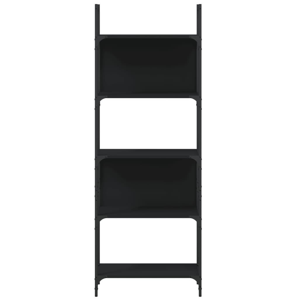 VidaXL Boekenkast 5-laags 60,5x24x166,5 cm bewerkt hout zwart