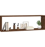 VidaXL Wandschappen kubus 4 st 80x15x26,5 cm hout bruin eikenkleur