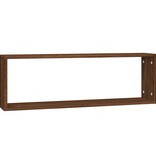 VidaXL Wandschappen kubus 4 st 80x15x26,5 cm hout bruin eikenkleur