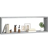 VidaXL Wandschappen kubus 2 st 80x15x26,5 cm bewerkt hout grijs sonoma