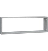 VidaXL Wandschappen kubus 2 st 80x15x26,5 cm bewerkt hout grijs sonoma