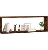 VidaXL Wandschappen kubus 2 st 80x15x26,5 cm hout gerookt eikenkleurig