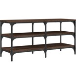 VidaXL Schoenenbankje 100x38,5x49 cm bewerkt hout bruineikenkleurig