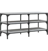 VidaXL Schoenenbankje 100x38,5x49 cm bewerkt hout grijs sonoma