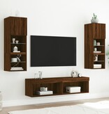 VidaXL Tv-meubel met LED-verlichting 60x30x30 cm bruineikenkleurig