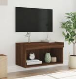 VidaXL Tv-meubel met LED-verlichting 60x30x30 cm bruineikenkleurig