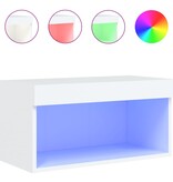 VidaXL Tv-meubel met LED-verlichting 60x30x30 cm wit