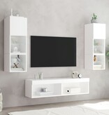 VidaXL Tv-meubel met LED-verlichting 60x30x30 cm wit