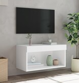 VidaXL Tv-meubel met LED-verlichting 60x30x30 cm wit