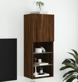 VidaXL Tv-meubel met LED-verlichting 40,5x30x102 cm bruineikenkleurig