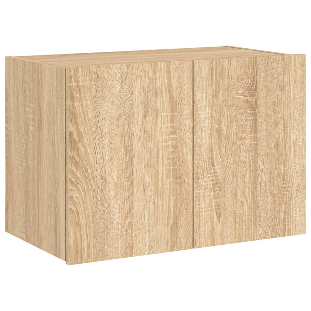 VidaXL Tv-wandmeubel met LED-verlichting 60x35x41 cm sonoma eikenkleur