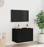 VidaXL Tv-wandmeubel met LED-verlichting 60x35x41 cm zwart