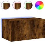 VidaXL Tv-wandmeubel met LED-verlichting 60x35x31 cm gerookt eiken