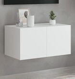VidaXL Tv-wandmeubel met LED-verlichting 60x35x31 cm wit