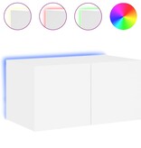 VidaXL Tv-wandmeubel met LED-verlichting 60x35x31 cm wit