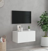 VidaXL Tv-wandmeubel met LED-verlichting 60x35x31 cm wit