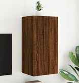 VidaXL Tv-wandmeubel met LED-verlichting 40,5x35x80 cm bruineikenkleur