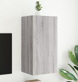 VidaXL Tv-wandmeubel met LED-verlichting 40,5x35x80 cm grijs sonoma