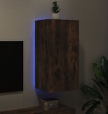 VidaXL Tv-wandmeubel met LED-verlichting 80,5x35x80 cm gerookt eiken