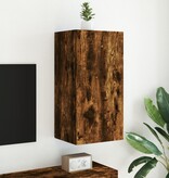 VidaXL Tv-wandmeubel met LED-verlichting 80,5x35x80 cm gerookt eiken