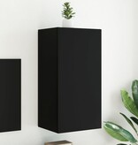 VidaXL Tv-wandmeubel met LED-verlichting 40,5x35x80 cm zwart