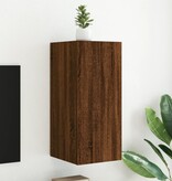VidaXL Tv-wandmeubel met LED-verlichting 30,5x35x70 cm bruineikenkleur