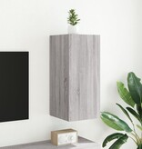 VidaXL Tv-wandmeubel met LED-verlichting 30,5x35x70 cm grijs sonoma