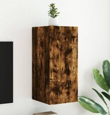VidaXL Tv-wandmeubel met LED-verlichting 30,5x35x70 cm gerookt eiken