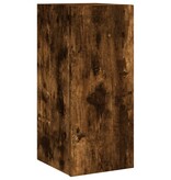 VidaXL Tv-wandmeubel met LED-verlichting 30,5x35x70 cm gerookt eiken