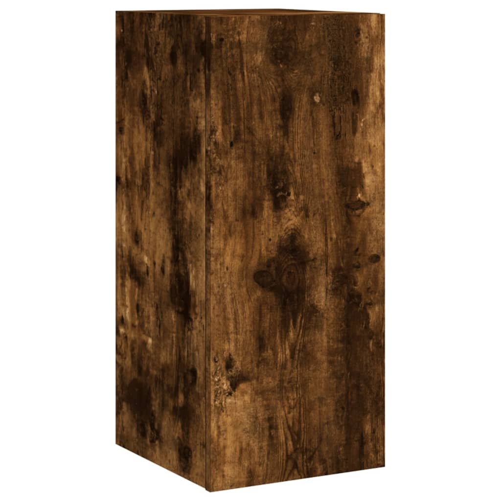 VidaXL Tv-wandmeubel met LED-verlichting 30,5x35x70 cm gerookt eiken