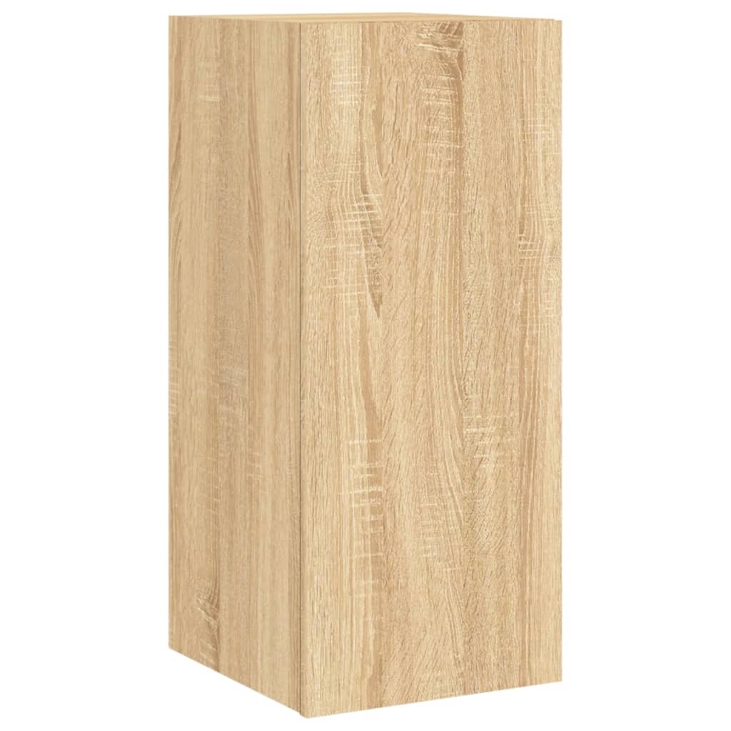 VidaXL Tv-wandmeubel met LED-verlichting 30,5x35x70 cm sonoma eiken