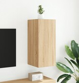 VidaXL Tv-wandmeubel met LED-verlichting 30,5x35x70 cm sonoma eiken