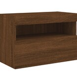 VidaXL Tv-wandmeubel met LED-verlichting 60x30x40 cm bruineikenkleurig