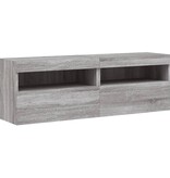 VidaXL Tv-wandmeubels met LED 2 st 60x30x40 cm grijs sonoma eiken