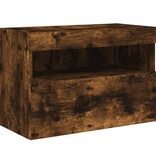 VidaXL Tv-wandmeubel met LED-verlichting 60x30x40 cm gerookt eiken