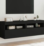 VidaXL Tv-wandmeubels met LED-verlichting 2 st 60x30x40 cm zwart